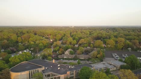 drone shot of reform congregation keneseth in israel - 4k flying footage