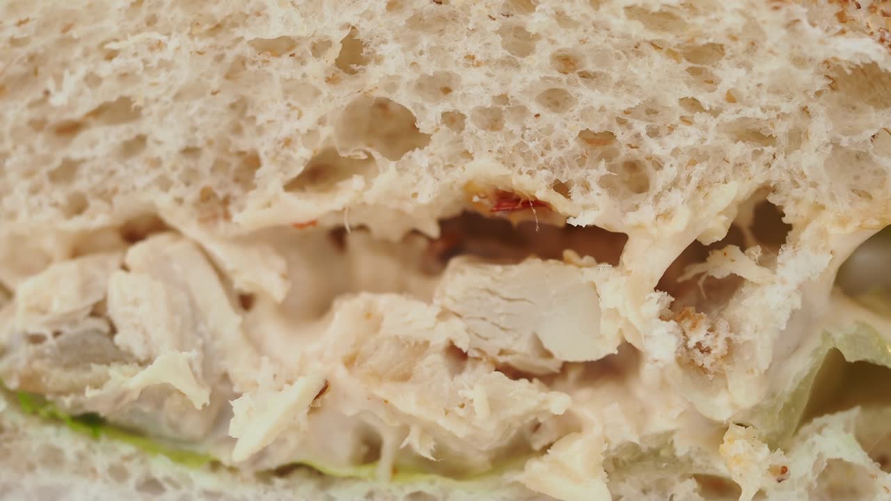 Close-up of a Chicken Sandwich