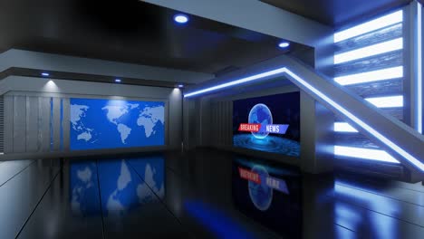 fondo de estudio de noticias virtuales 3d