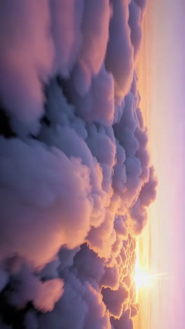 ethereal cloudscape at sunset or sunrise