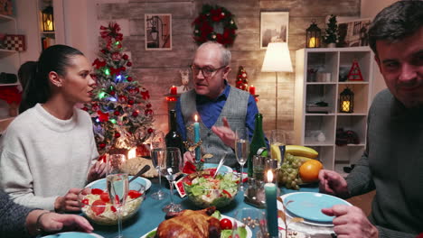 Grandfather-sitting-at-the-head-of-the-table