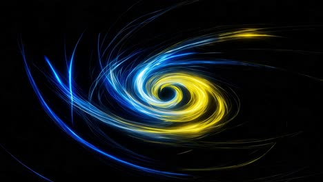 abstract glowing spiral