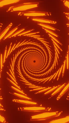 abstract neon spiral tunnel