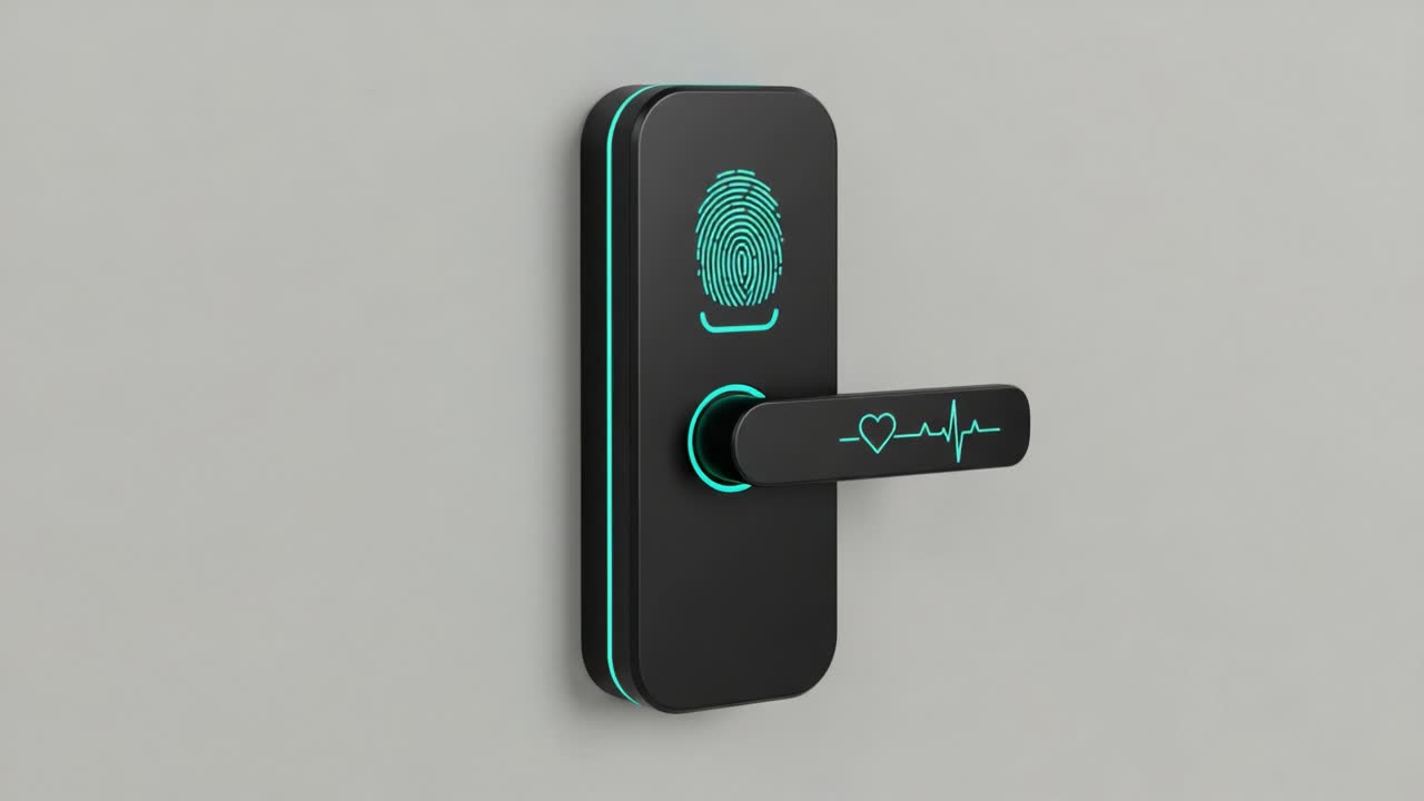 Advanced Smart Lock System Featuring Fingerprint Recognition and Health Monitoring Technology for Enhanced Security and Convenience in Modern Living Spaces