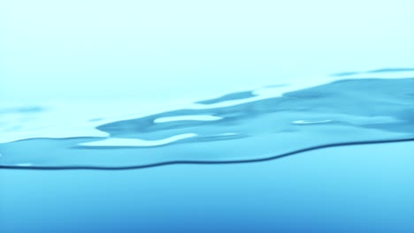 beautiful water surface. light blue color. abstract background with animation waving of waterline. seamless loop 3d render