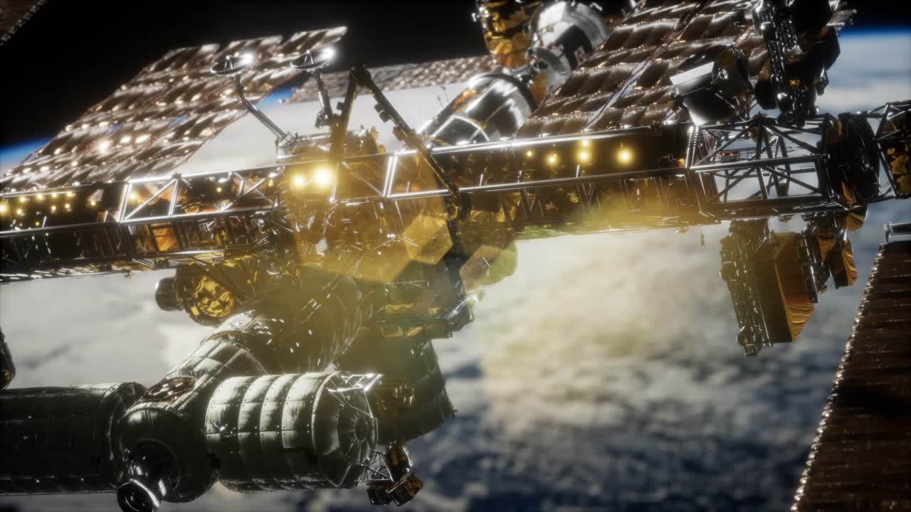 Stazione Spaziale Internazionale. Elementi di questa immagine forniti dalla NASA