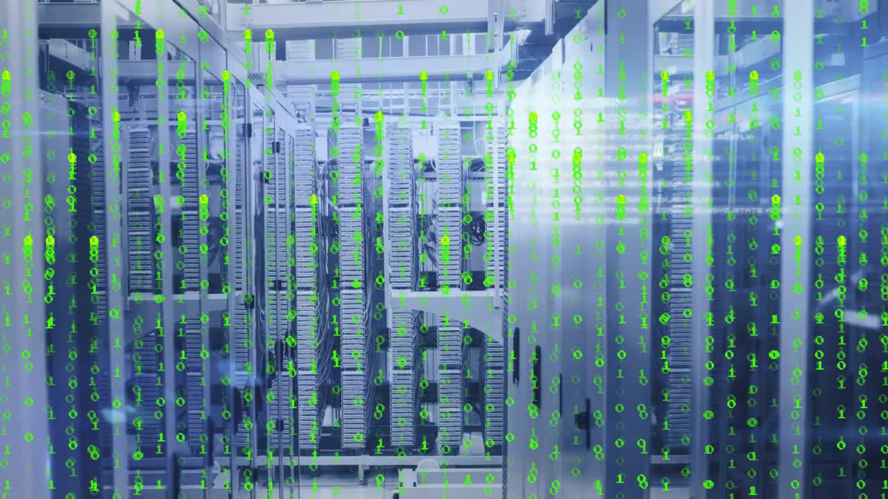 Animation of data processing over computer servers