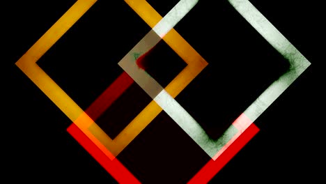 graphic pattern of rhombus shapes moving in the background in various directions.