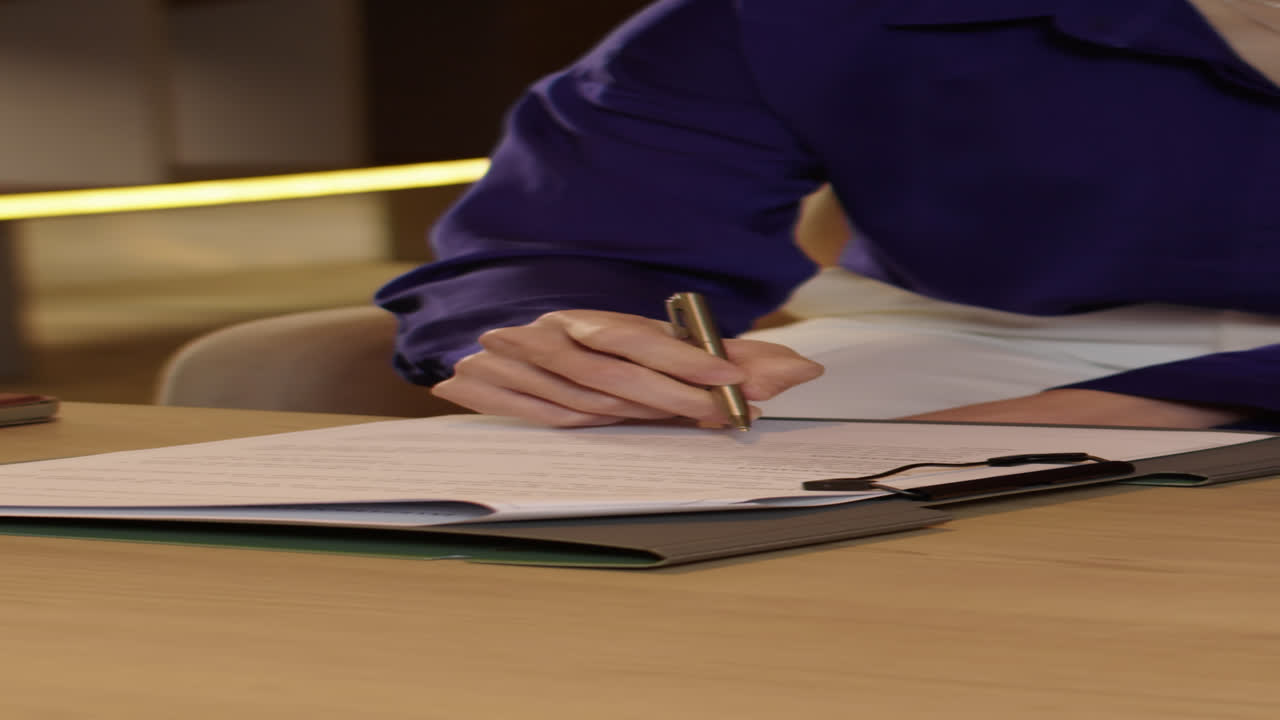 Businessperson Signing Contract