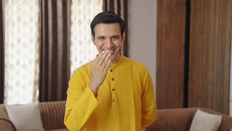 Indian-muslim-man-doing-Adaab-and-greeting