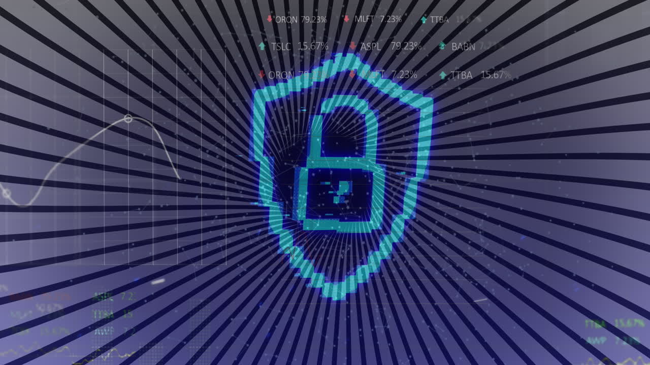 animación del icono del candado y procesamiento de datos