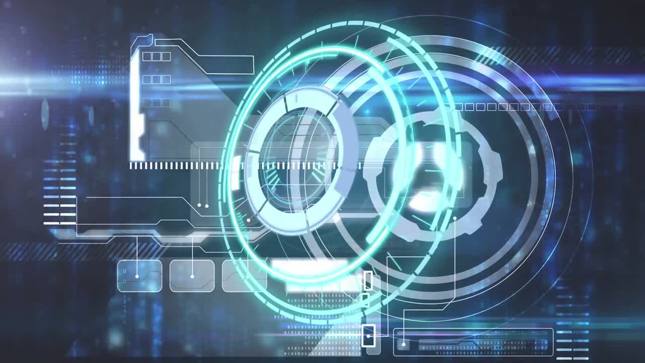 animación de cerradura de caja fuerte giratoria sobre el procesamiento de datos sobre fondo negro