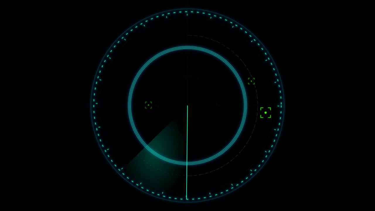 Schermo Radar Digitale in Scansione per Obiettivi