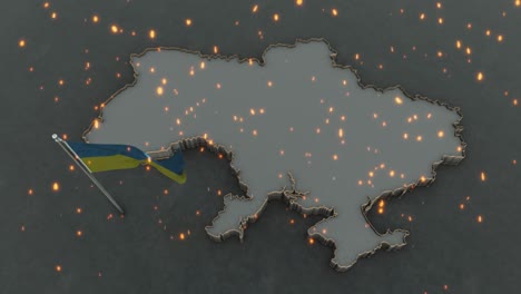 el fondo del mapa de ucrania 4k