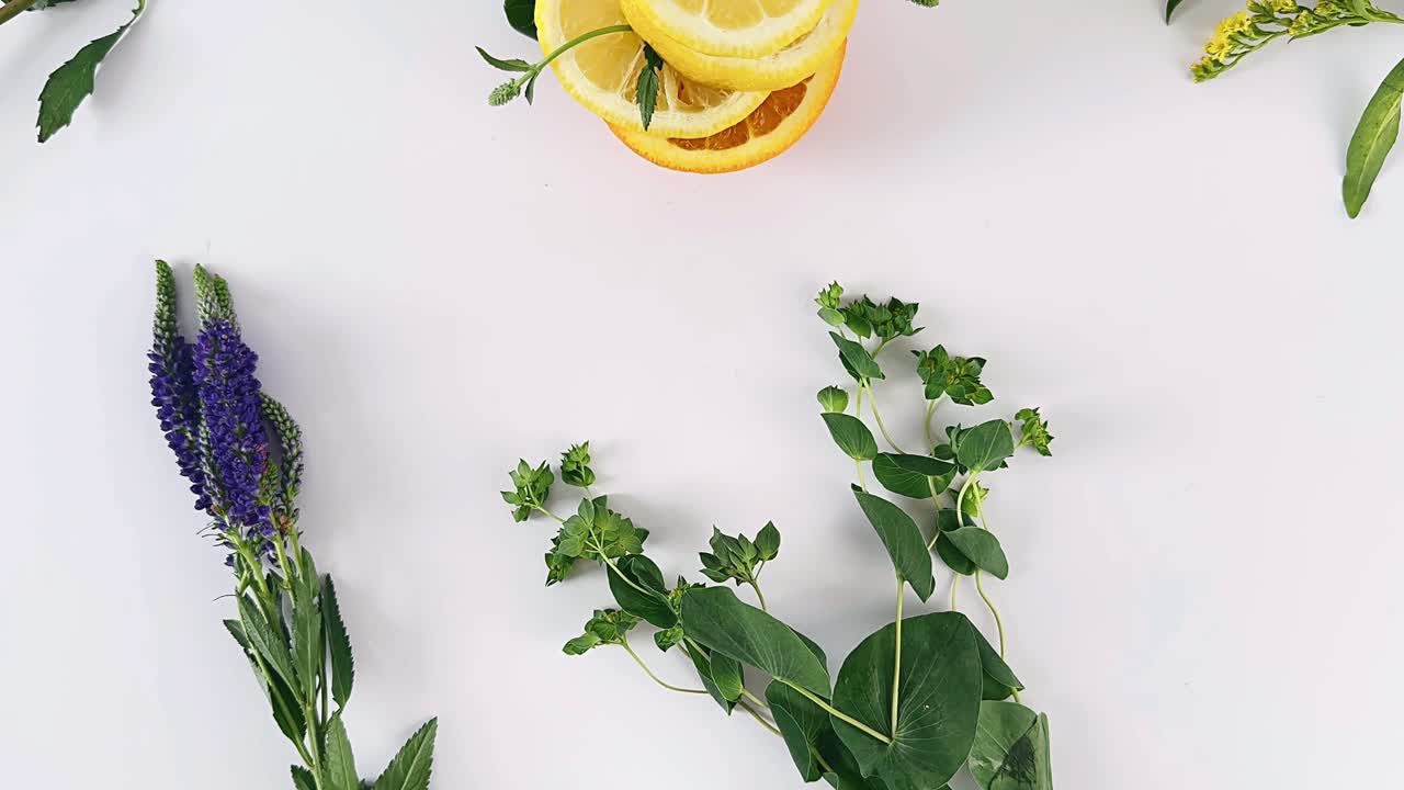 Yellow Flowers and Fruits Arrangement