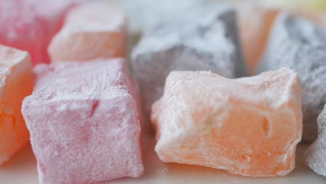 assorted turkish delight cubes