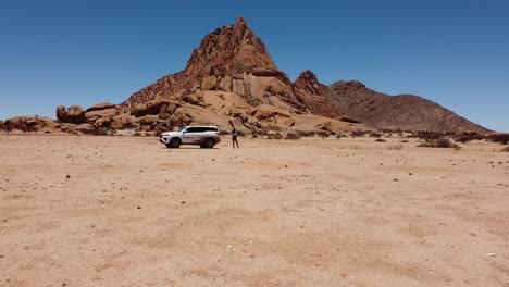 spitzkoppe namibia by drone national park