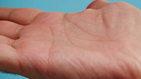 close-up of a human hand