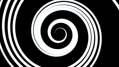 Black and white hypnosis spiral animation - Seamless Loop