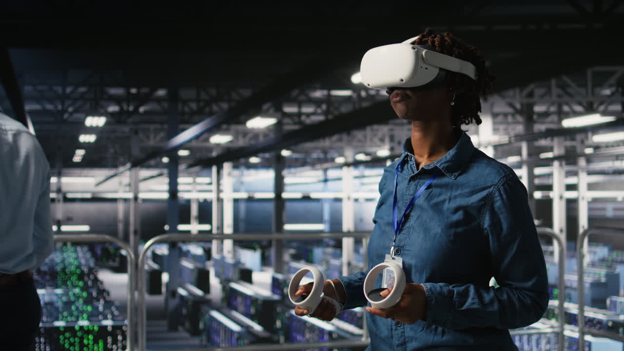 Data center programmer using virtual reality technology