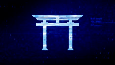 shinto torii symbol animation