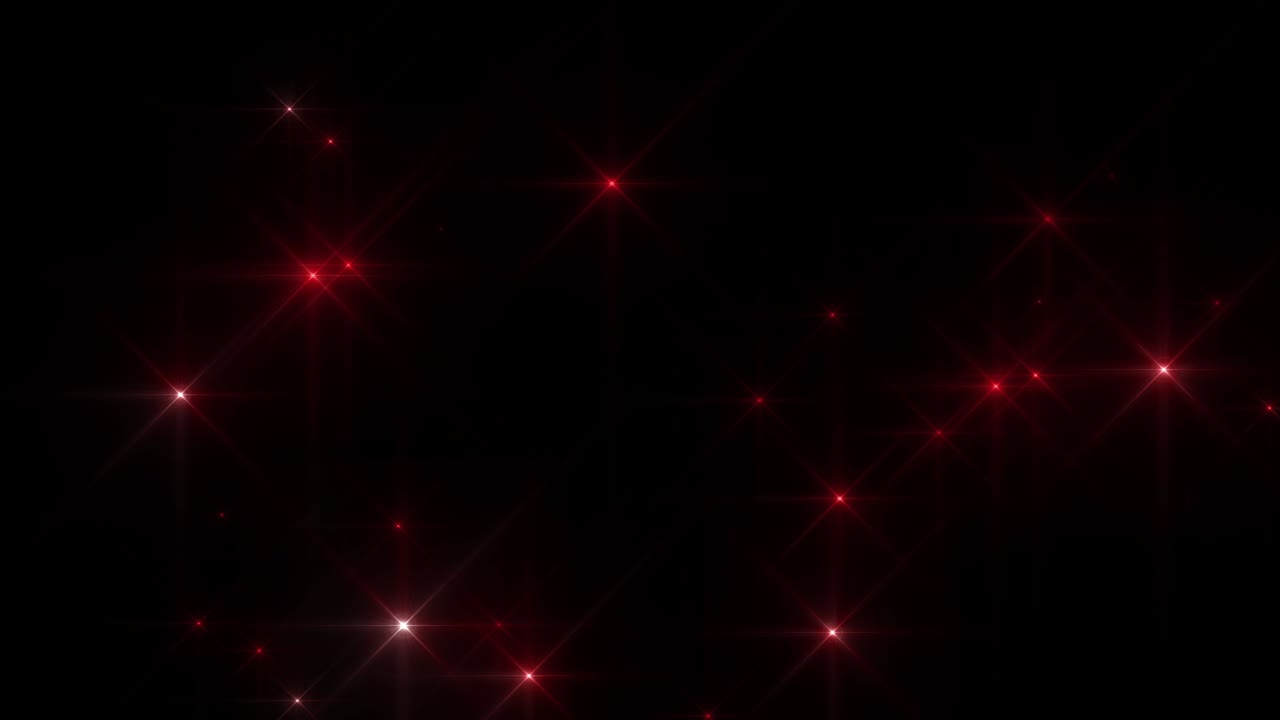 Falling Red Star Flashing Looping Background