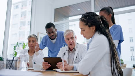 healthcare, teamwork and group of doctors