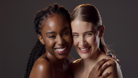 two smiling women
