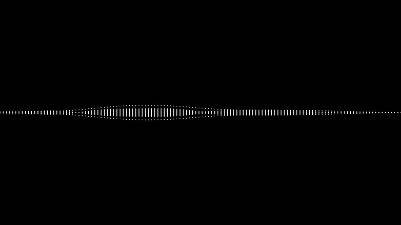 A simple black and white audio visualization effect