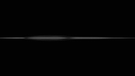 un simple efecto de visualización de audio en blanco y negro