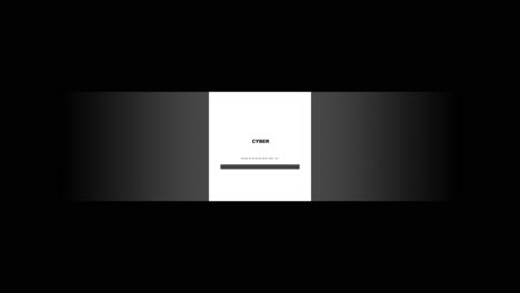 cyber monday text in frame on black modern gradient