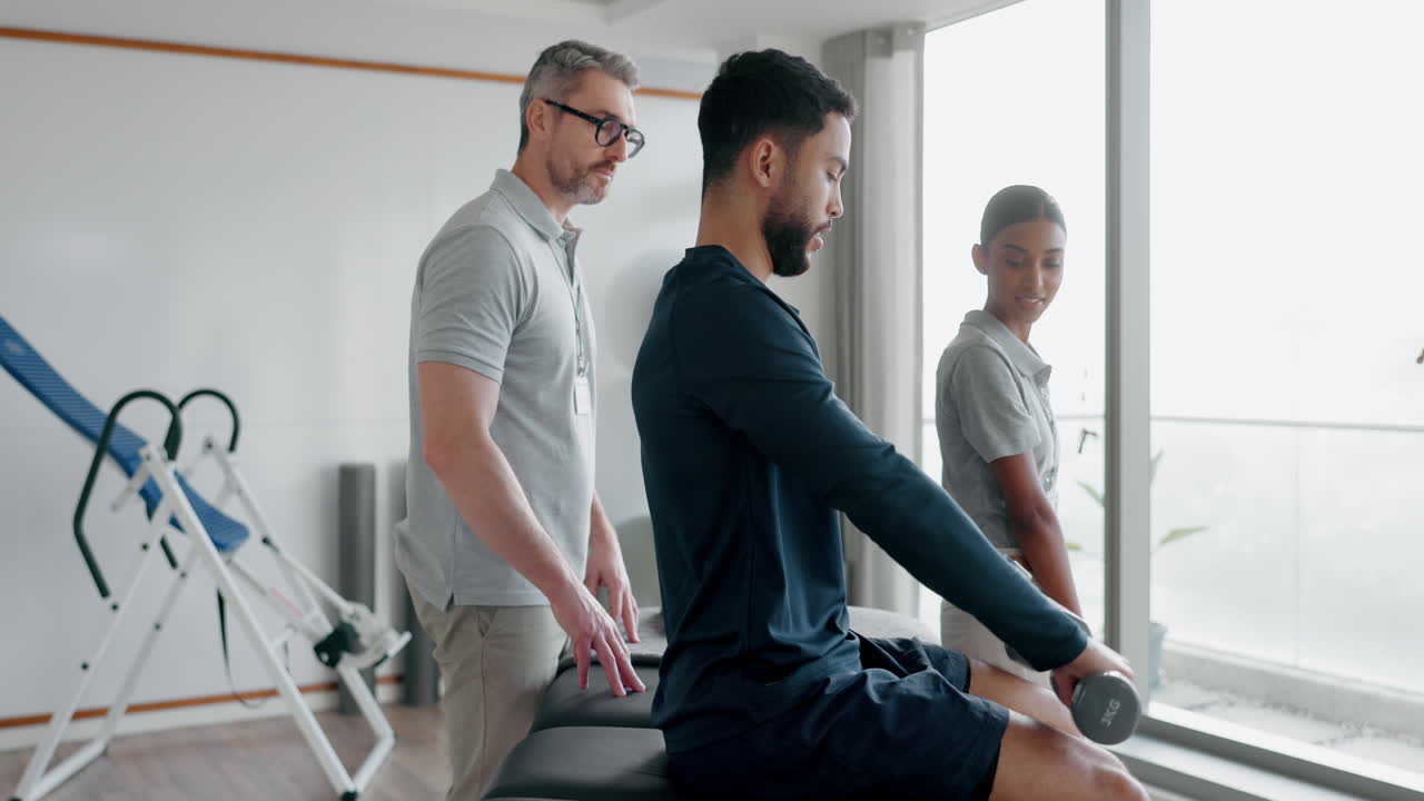 환자 를 위한 사람 들, 도움 또는 덤벨