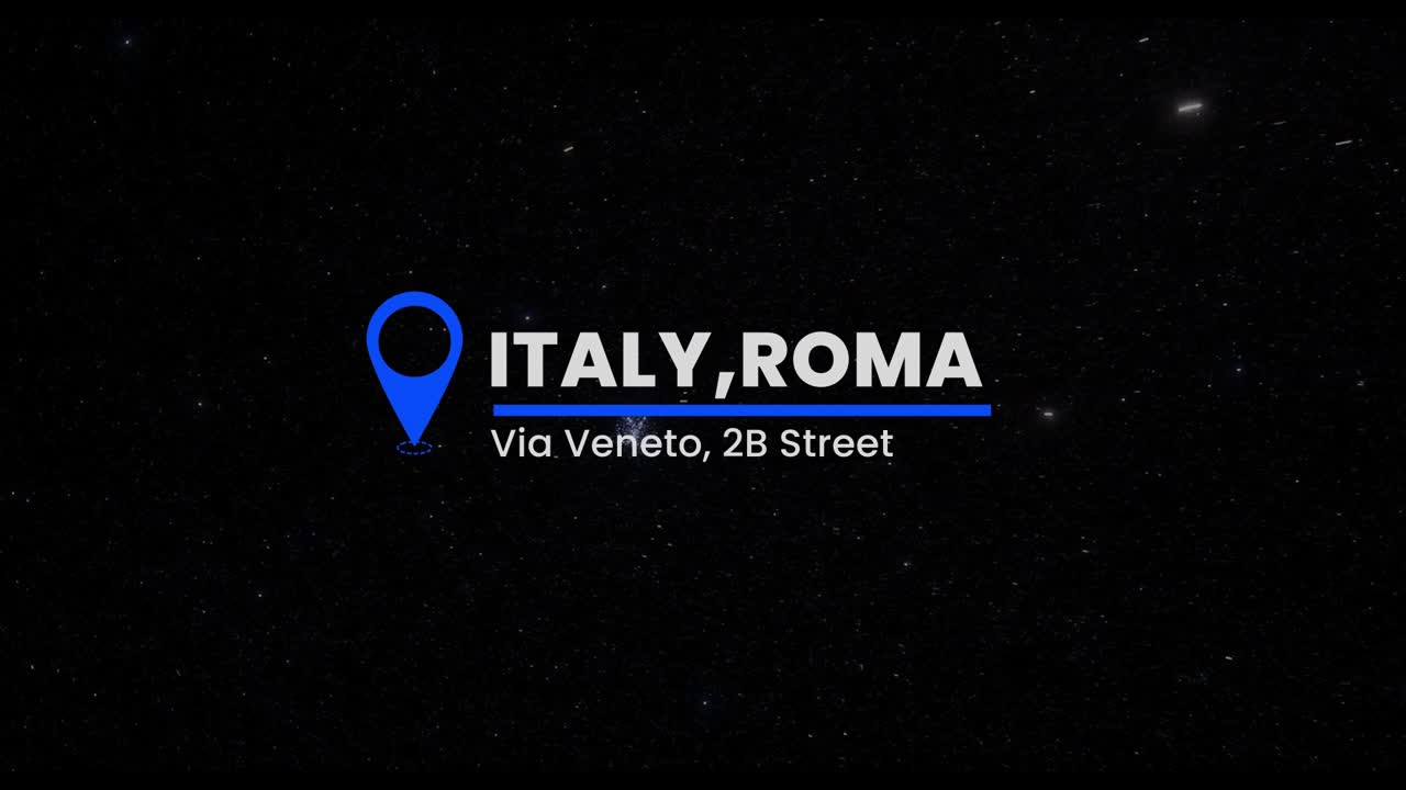 Titoli animati puliti con elementi di localizzazione per video