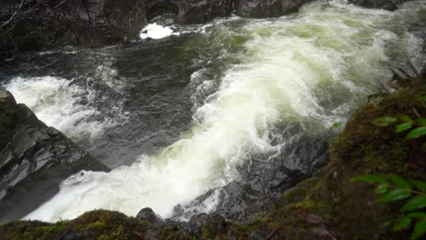 Slow-motion-shot-of-a-waterfall