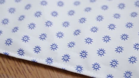 details of handmade coronavirus protective mask ready to be worn. close up