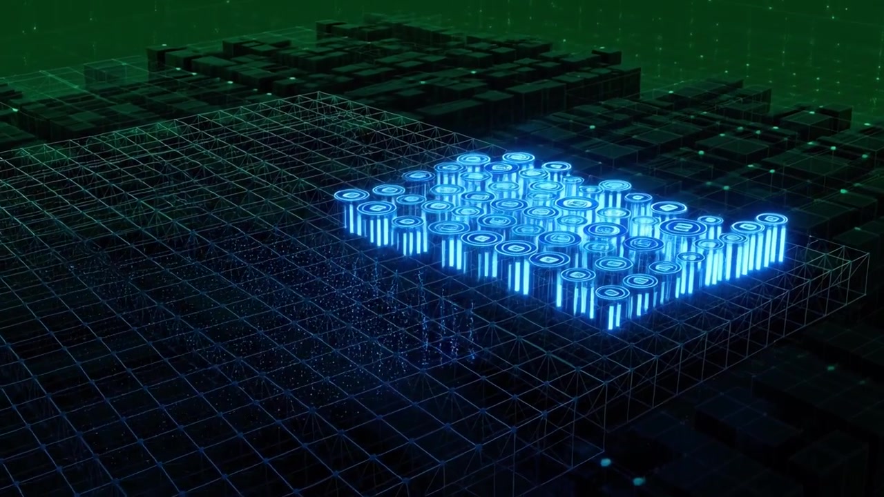 Abstract Digital Data Processing on a Futuristic Circuit Grid