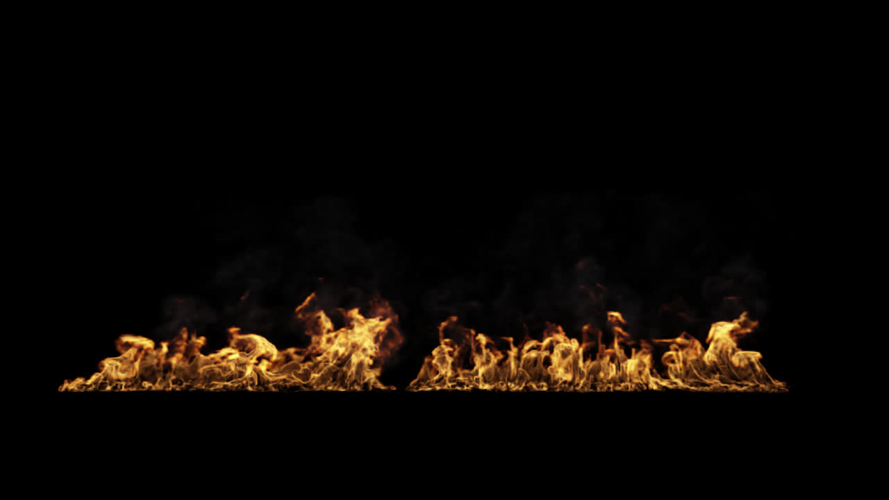 검은 바탕에 화재 애니메이션