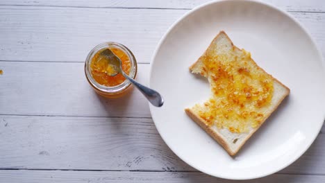 orange marmalade toast