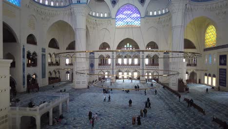 interior of a modern mosque