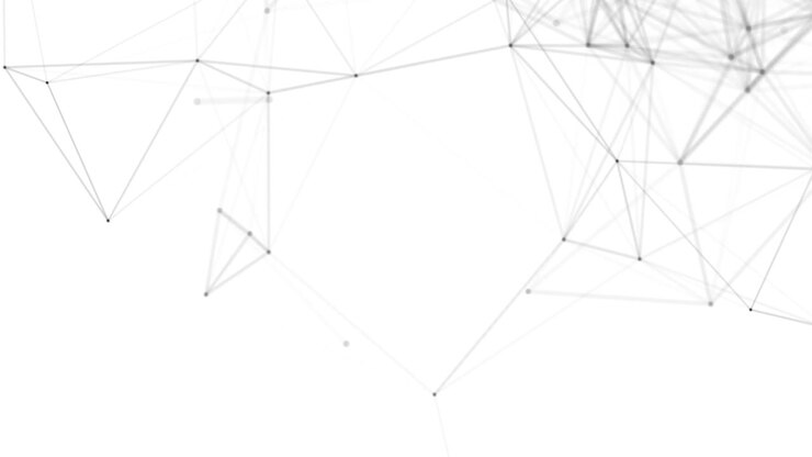 Plexus fantasy abstract technology. Abstract geometric background with moving lines, dots and triangles. Science. Medicine and technology. Loop animations