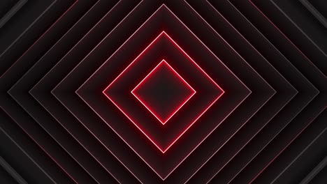 abstract geometric pattern with red neon lights