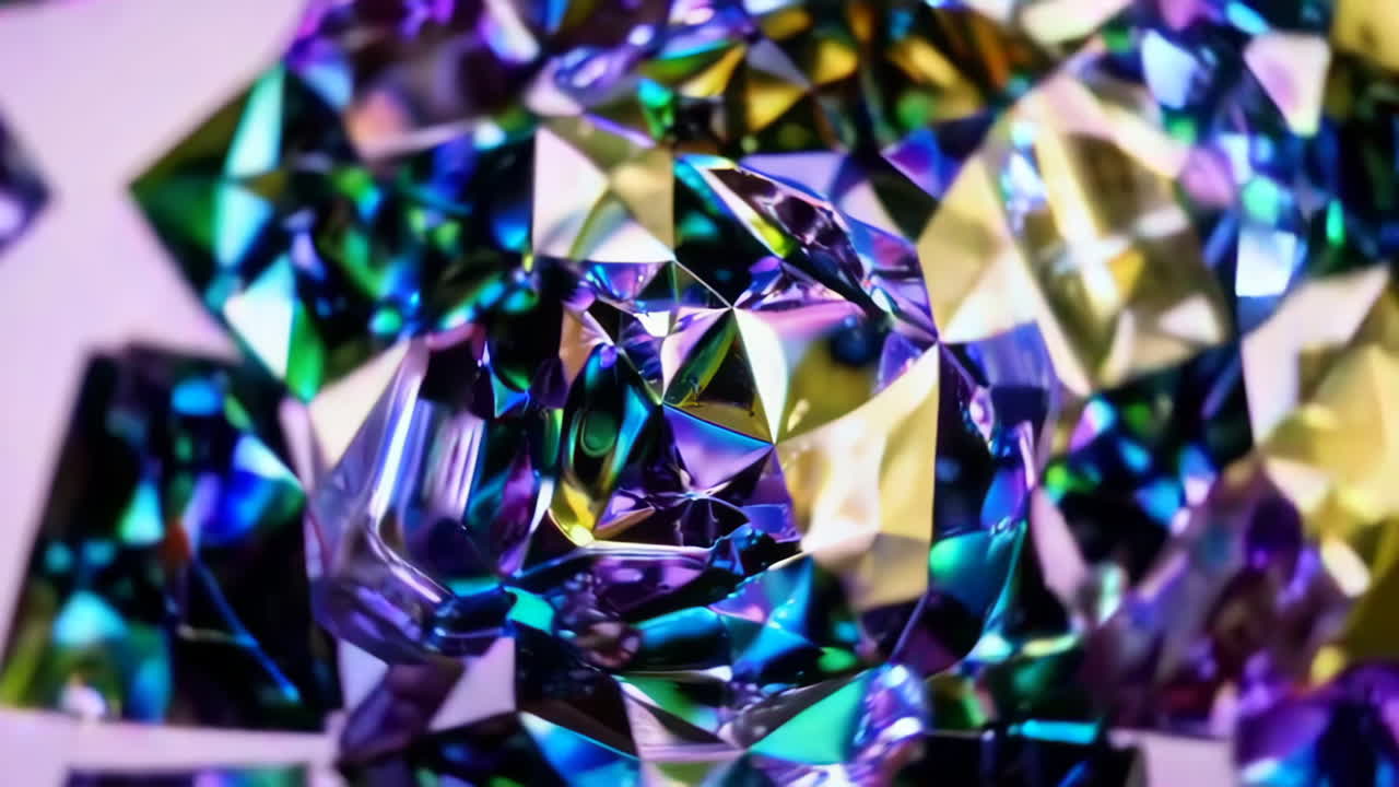 Close-up of Facet Crystals