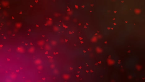 corazones en el viento - amor y día de san valentín tema movimiento de fondo animación