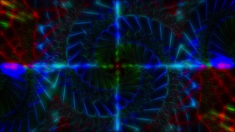 Organic-abstract-kaleidoscope-background,-looped-animation