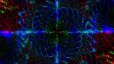 Organic abstract kaleidoscope background, looped animation