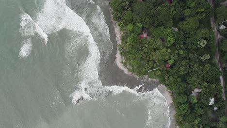 Bird’s-eye-view-parallax-shot-of-Santa-Teresa-beach-in-Costa-Rica