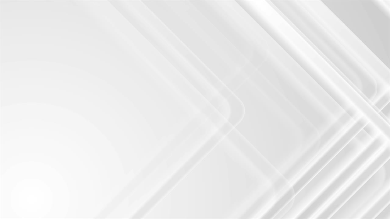fondo de movimiento de tecnología de rayas lisas blancas y grises