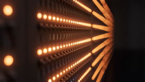 abstract glowing led light array
