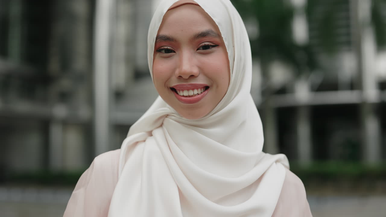 Smiling Woman in Hijab