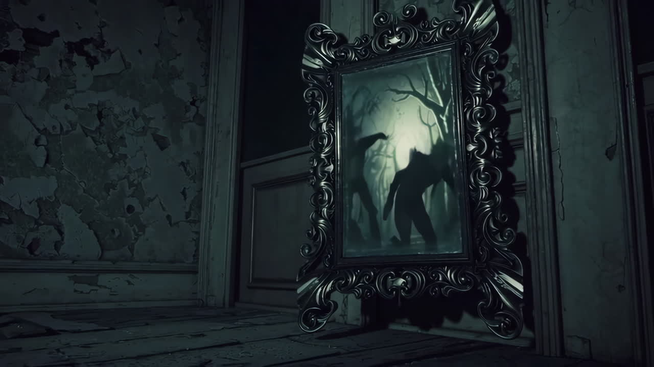 Haunted Mirror in an Old House